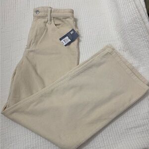 Cream Corduroy Pants - Classic Straight Fit
